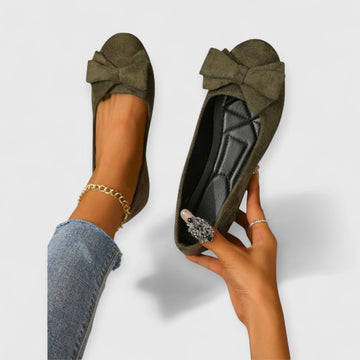 Elise Bow Front Ballet Flats – Women’s fashion piece