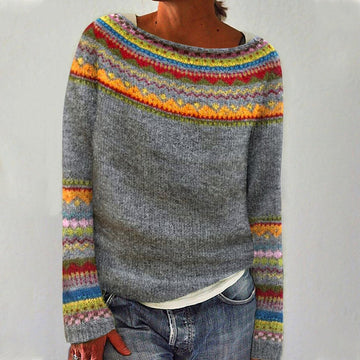 Amelia | Comfortable Retro Sweater – Women’s fashion piece