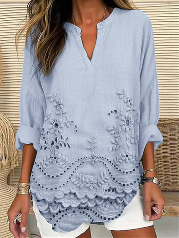Elina Embroidered Detail Blouse – Women’s fashion piece