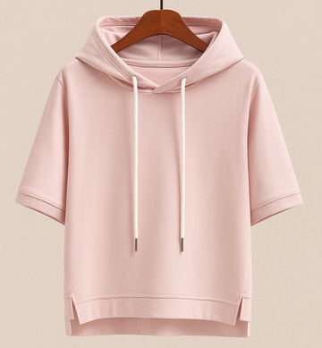 Ashiy Short Sleeve Hooded Pullover – Women’s fashion piece