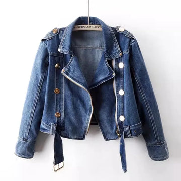 Drew Cropped Moto Accent Jacket – Women’s fashion piece