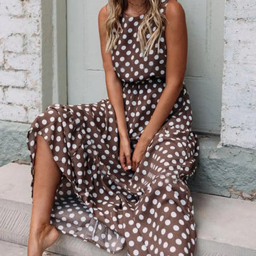 Capri Dotted Maxi Dress – Women’s fashion piece