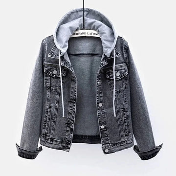 Casey Hooded Washed Street Jacket – Women’s fashion piece