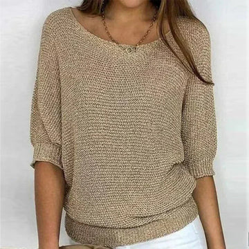 Nyssa Women's Casual Knit Pullover Top – Women’s fashion piece
