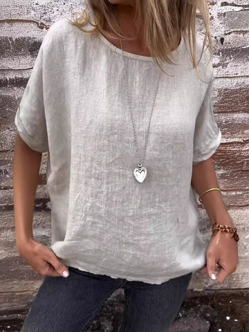 Aviva Casual O Neck Loose Top – Women’s fashion piece
