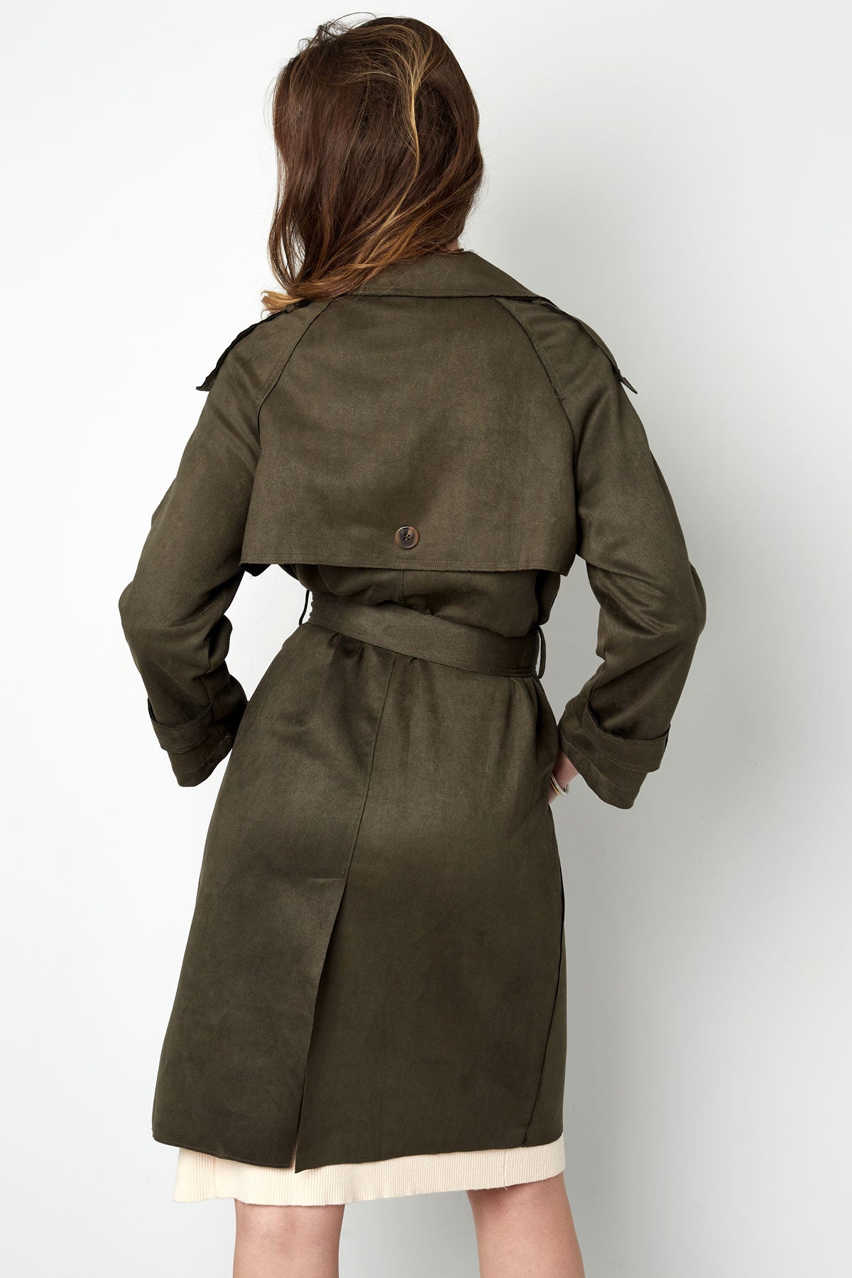 Isla Suede Trench Can Be Paired With Any Outfit