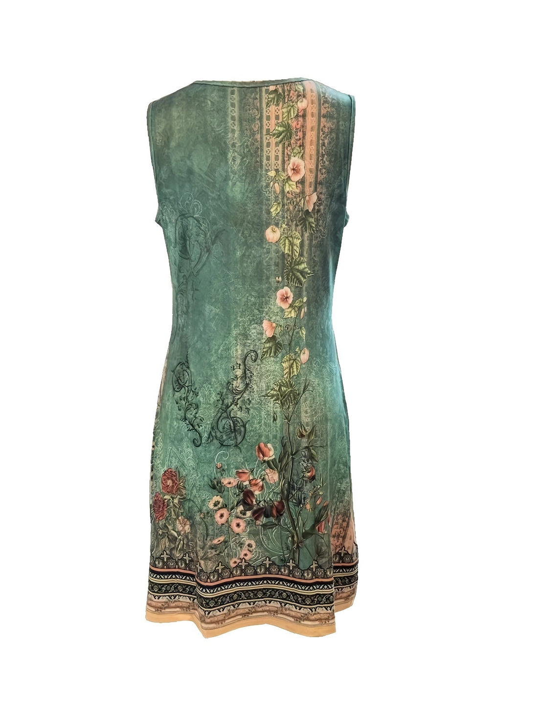 Harmoni Floral Print Notched Dress – Women’s fashion piece