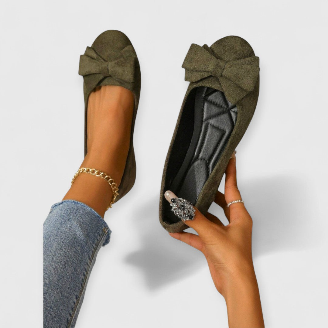 Elise Bow Front Ballet Flats – Women’s fashion piece
