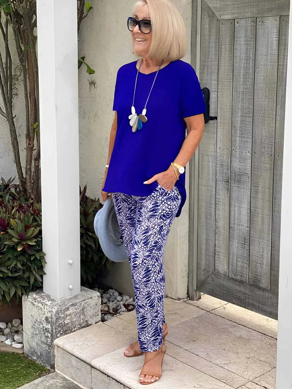 Claire Soft Stretch Tee & Trousers Set