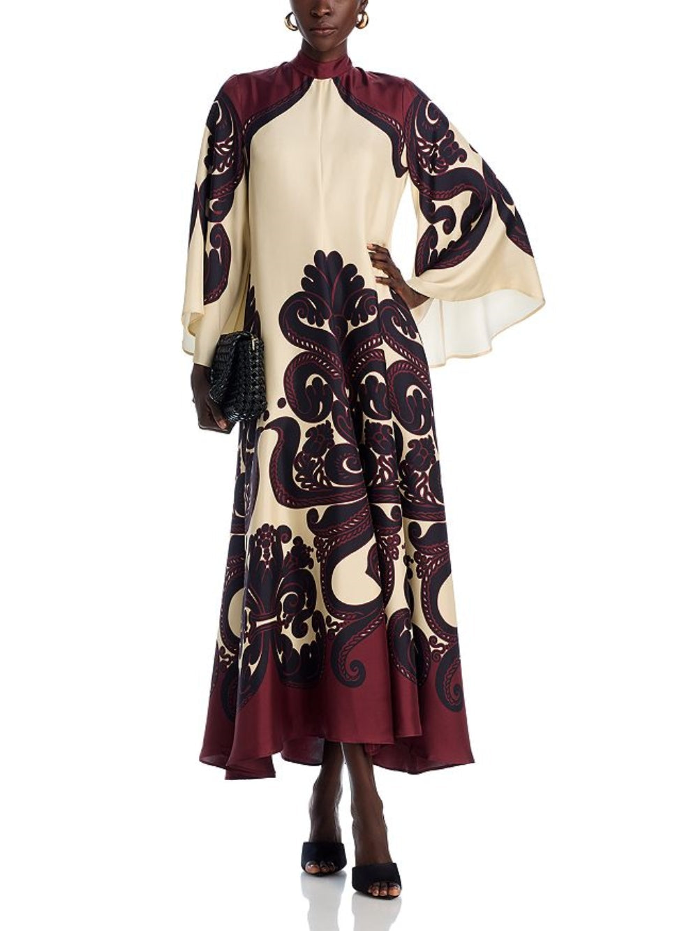 Elegance Ease Stunning Grenadilla Print Maxi Dress – Women’s fashion piece