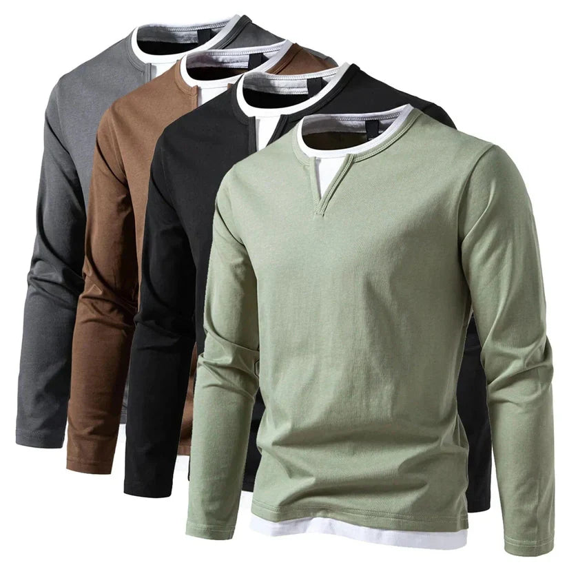 Ryan™ – Long Sleeve Sweater with V-Neck