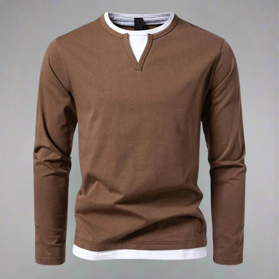 Ryan™ – Long Sleeve Sweater with V-Neck