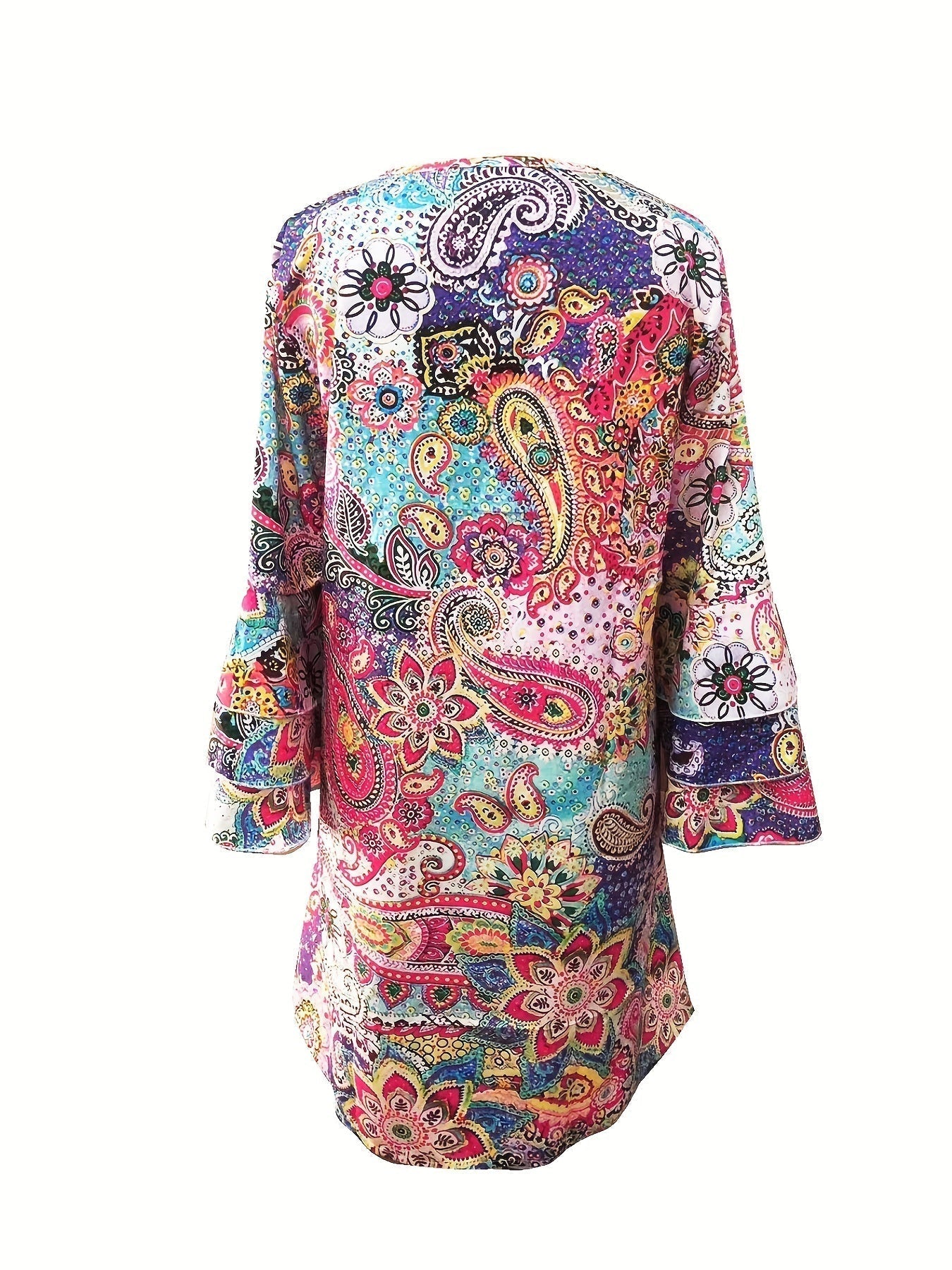 Aniya Floral V Neck Dress
