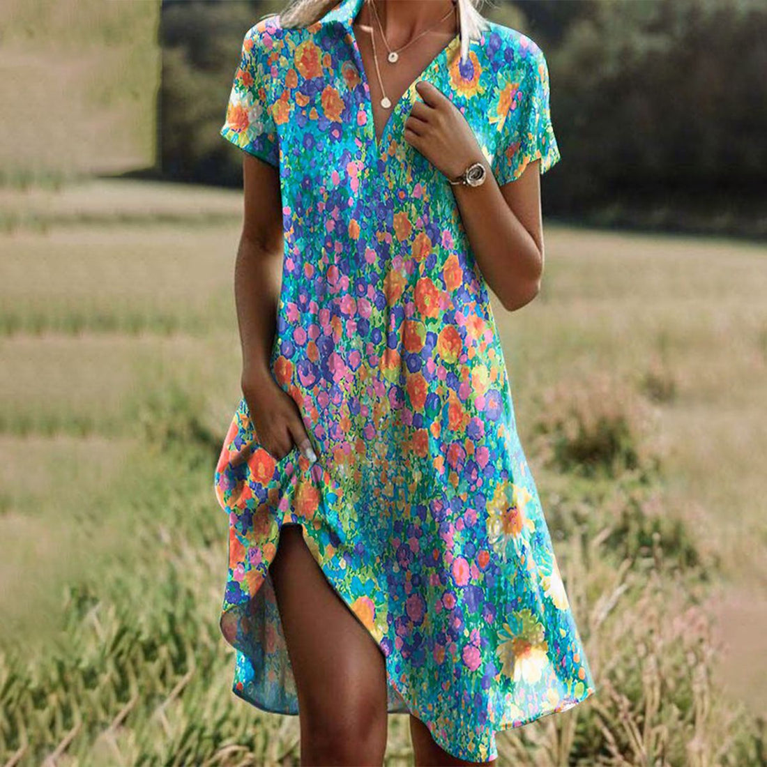 Ellie | Flowy Midi Dress (almost Sold Out) – Women’s fashion piece