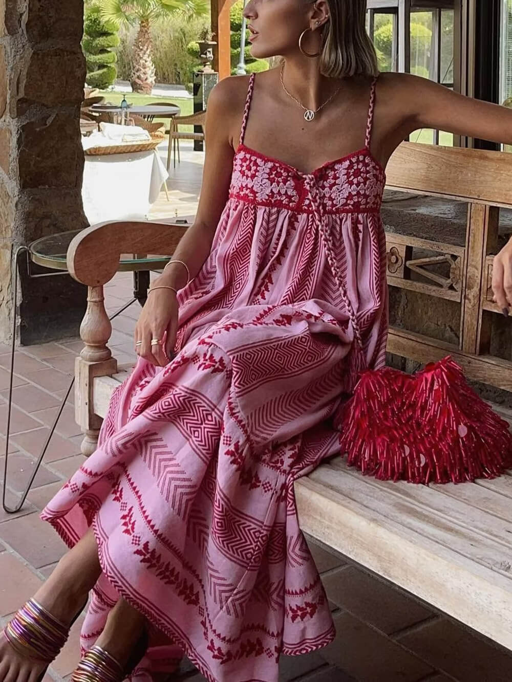 Michaela Casual Sleeveless Maxi Dress – Women’s fashion piece