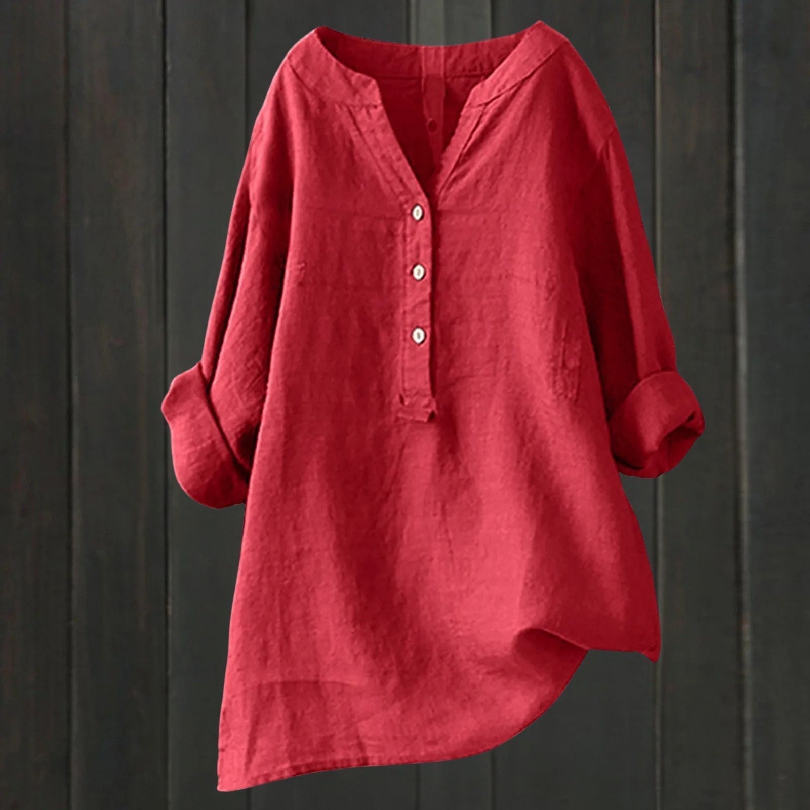 Avery – Button Up Relaxed Tunic – Women’s fashion piece