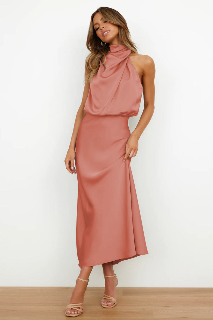Verona Long Satin Dress – Women’s fashion piece