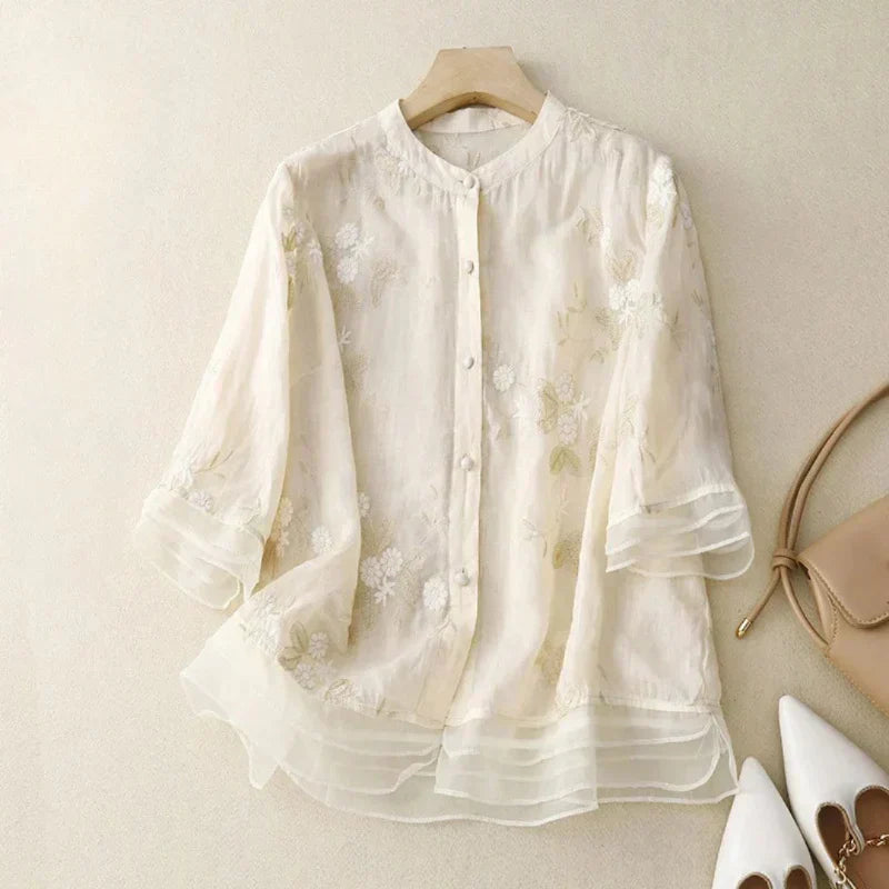 Illyria Women's Summer Loose Mesh Top – Women’s fashion piece