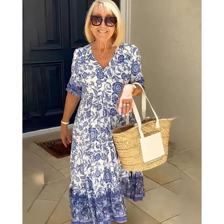 Isla Boho V Neck Dress