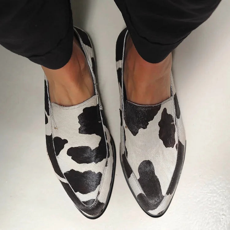 Dakota – Cow Print Loafers – Women’s fashion piece