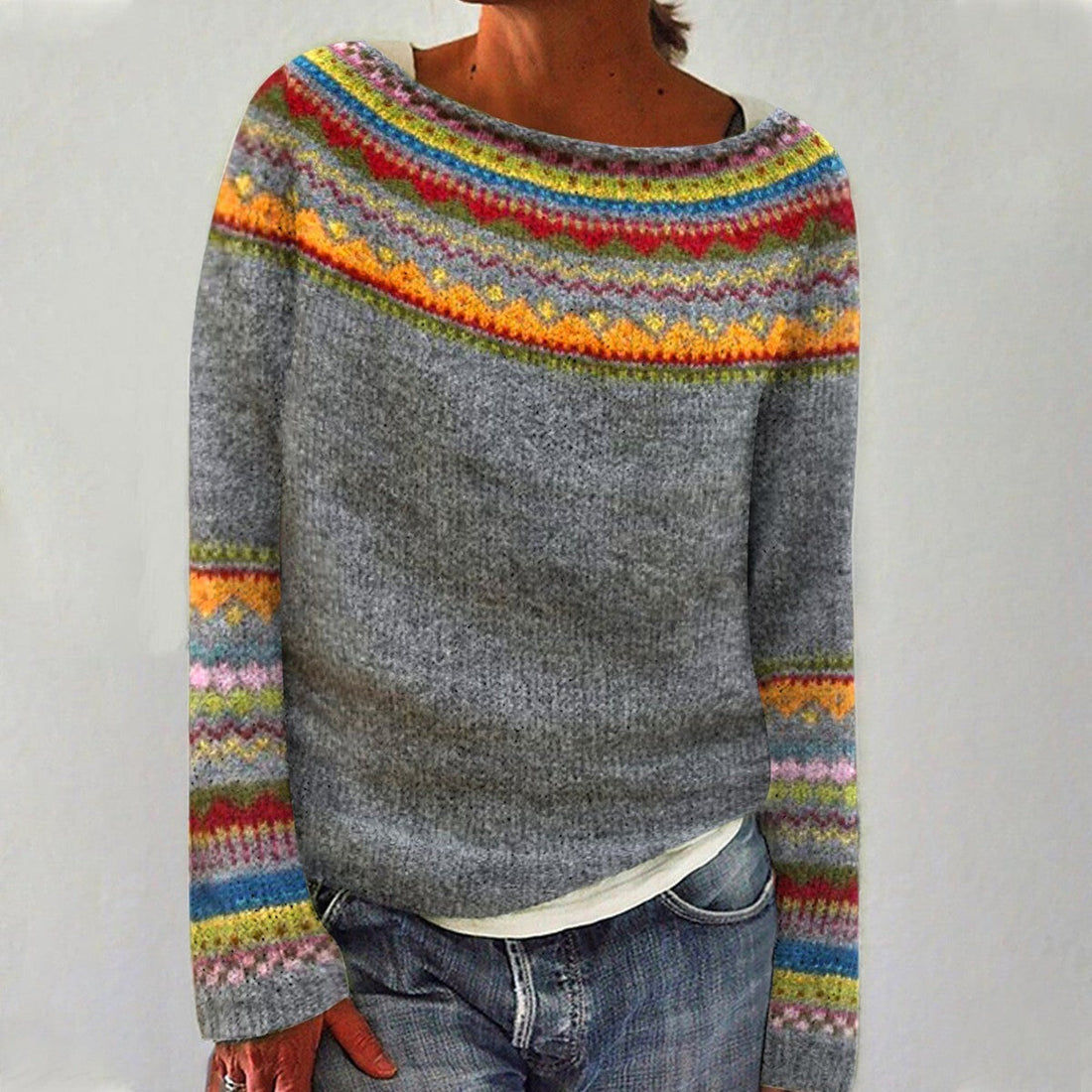 Amelia | Comfortable Retro Sweater – Women’s fashion piece