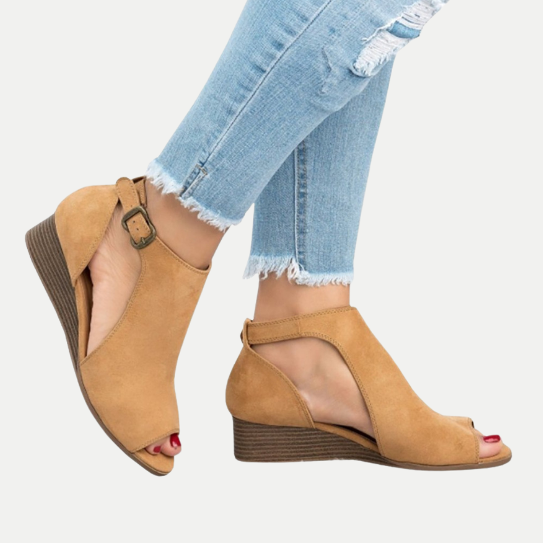 Amira – Cut Out Comfort Wedge Sandals