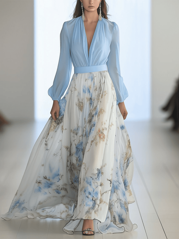 Tess™ Long Dress With Floral Print – Women’s fashion piece