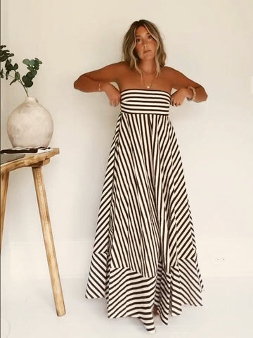 Nocturnal Charm Ruched Maxi Dress – Women’s fashion piece