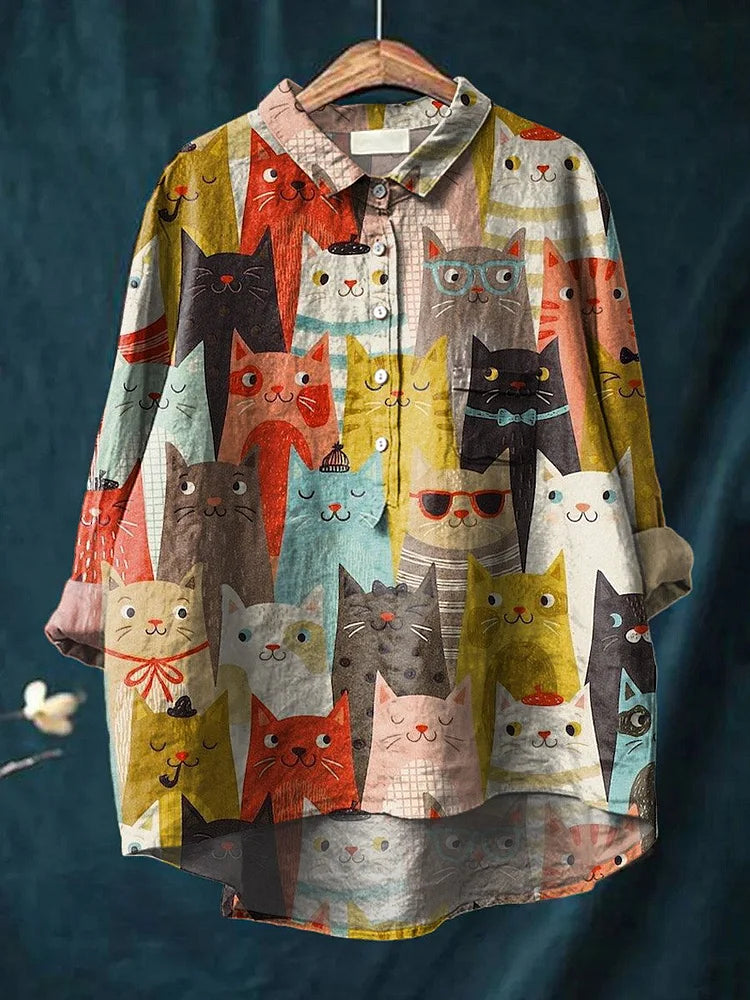 Quinley Chic Playful Printed Blouse – Women’s fashion piece