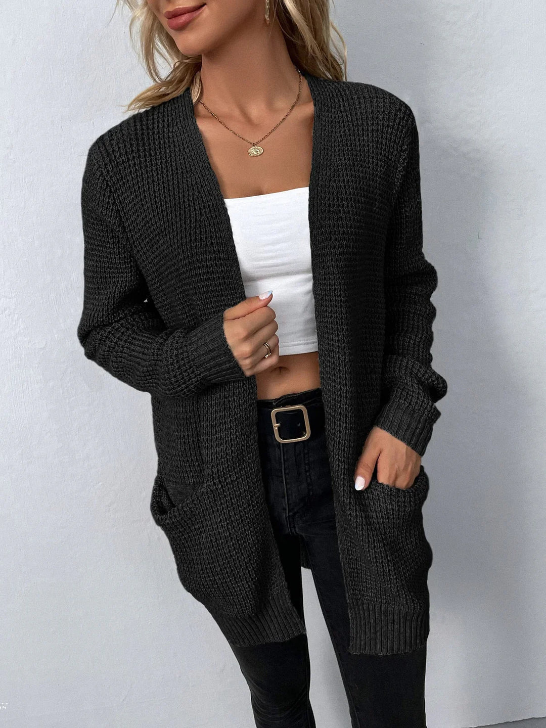 Rona | Long Sleeve Knitted Cardigan – Women’s fashion piece
