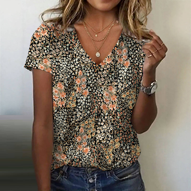 Marley Vintage Floral V Neck Blouse – Women’s fashion piece