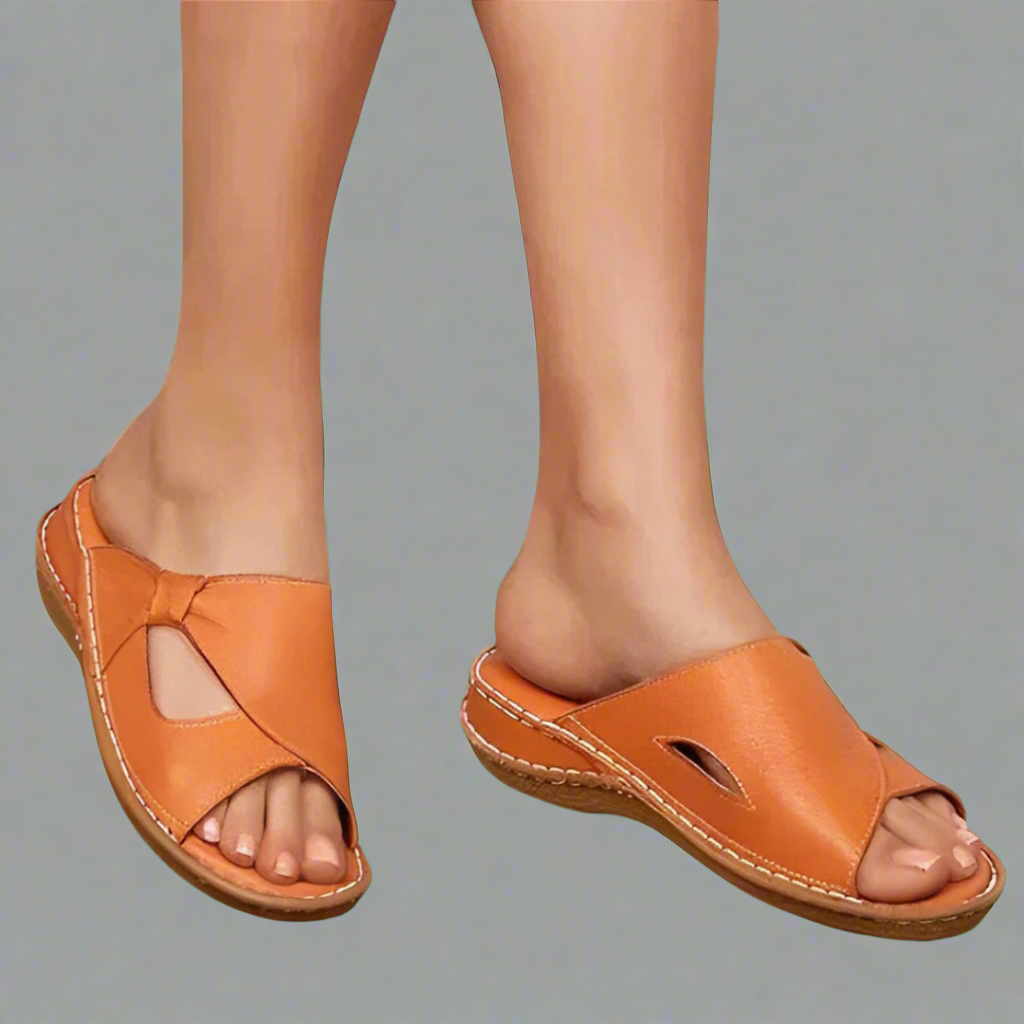 Nora Cross Strap Comfort Slides