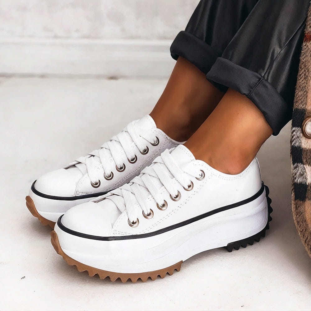 Avery Platform Lace Up Street Sneaker
