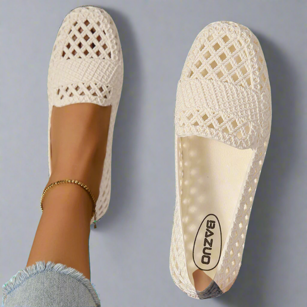 Luna Woven Slip On Flats