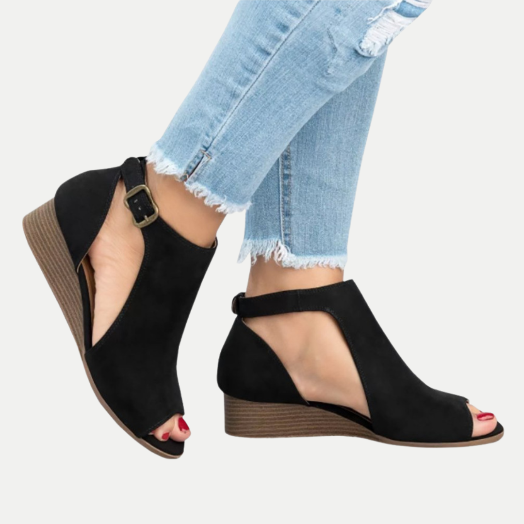 Amira – Cut Out Comfort Wedge Sandals – Women’s fashion piece