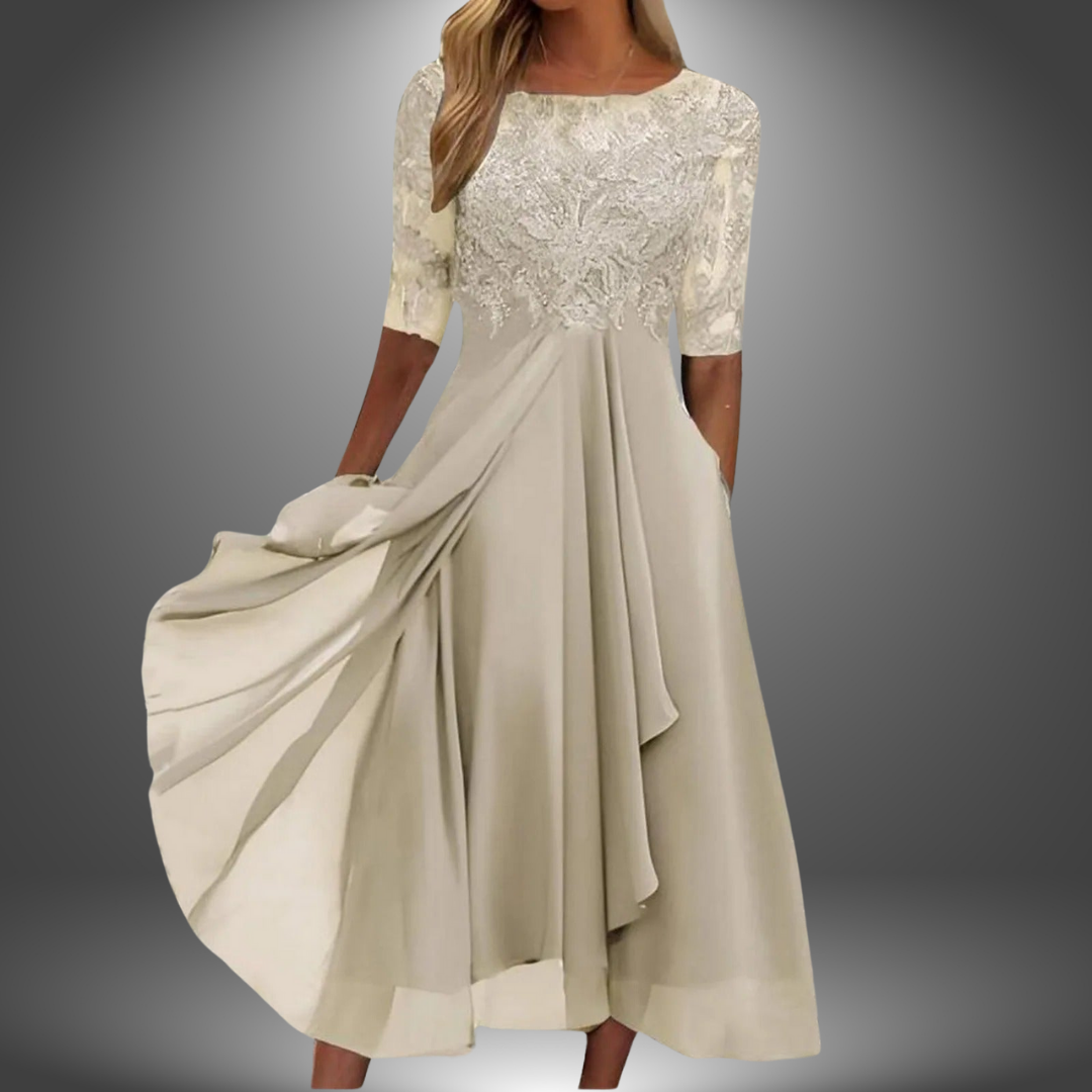 Alisa Lace Midi Dress – Women’s fashion piece