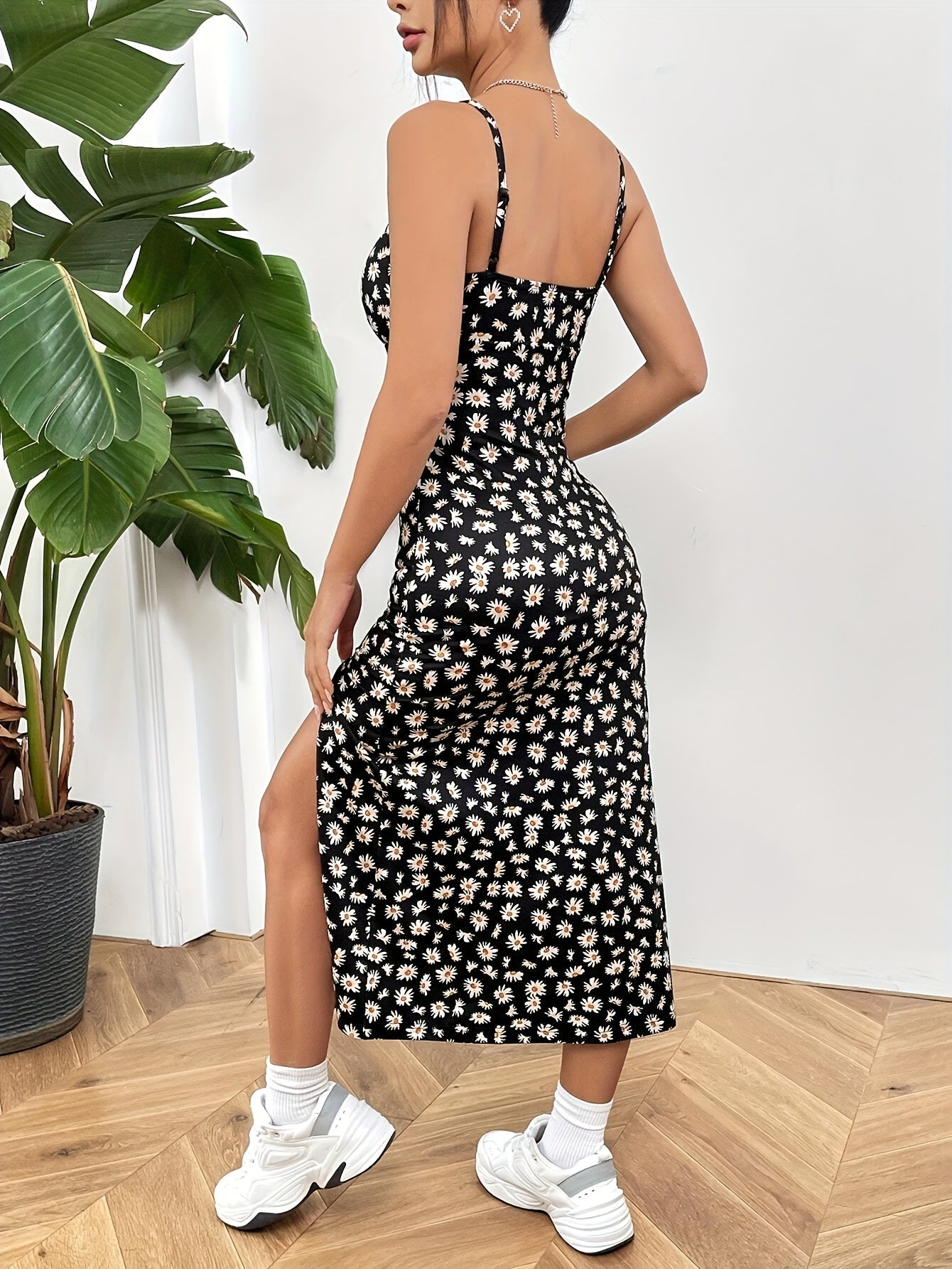 Isla High Slit Minimal Dress