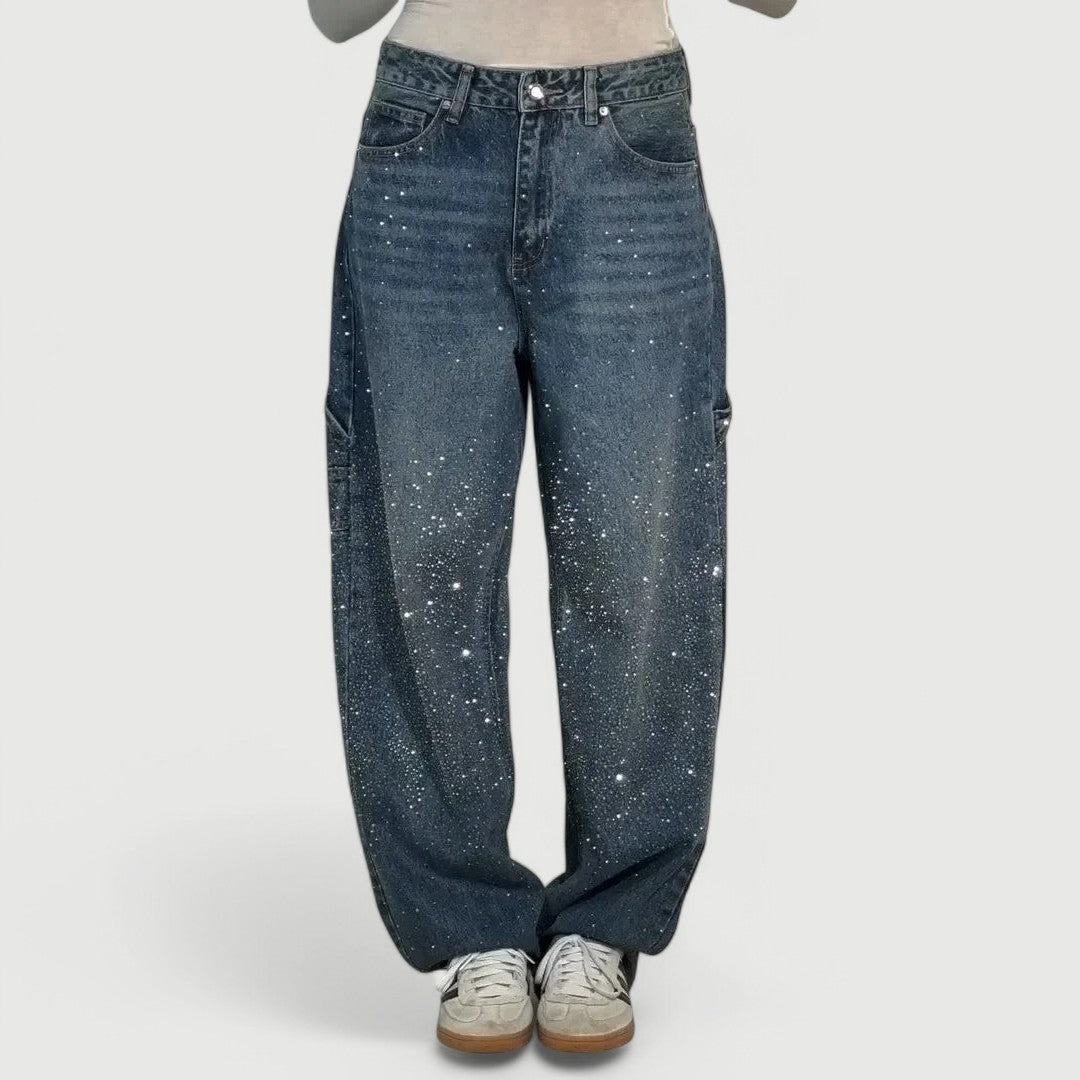 Luna Sparkle Denim – Relaxed Fit Jeans – Women’s fashion piece