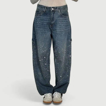 Luna Sparkle Denim – Relaxed Fit Jeans – Women’s fashion piece