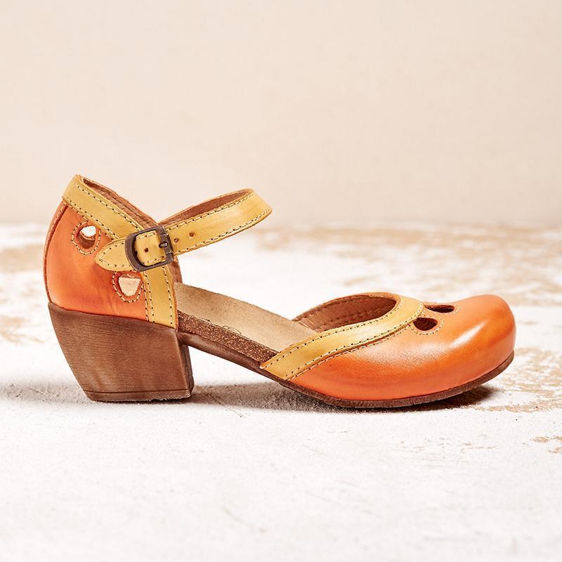 Daisy Retro Charm Mary Jane Heels