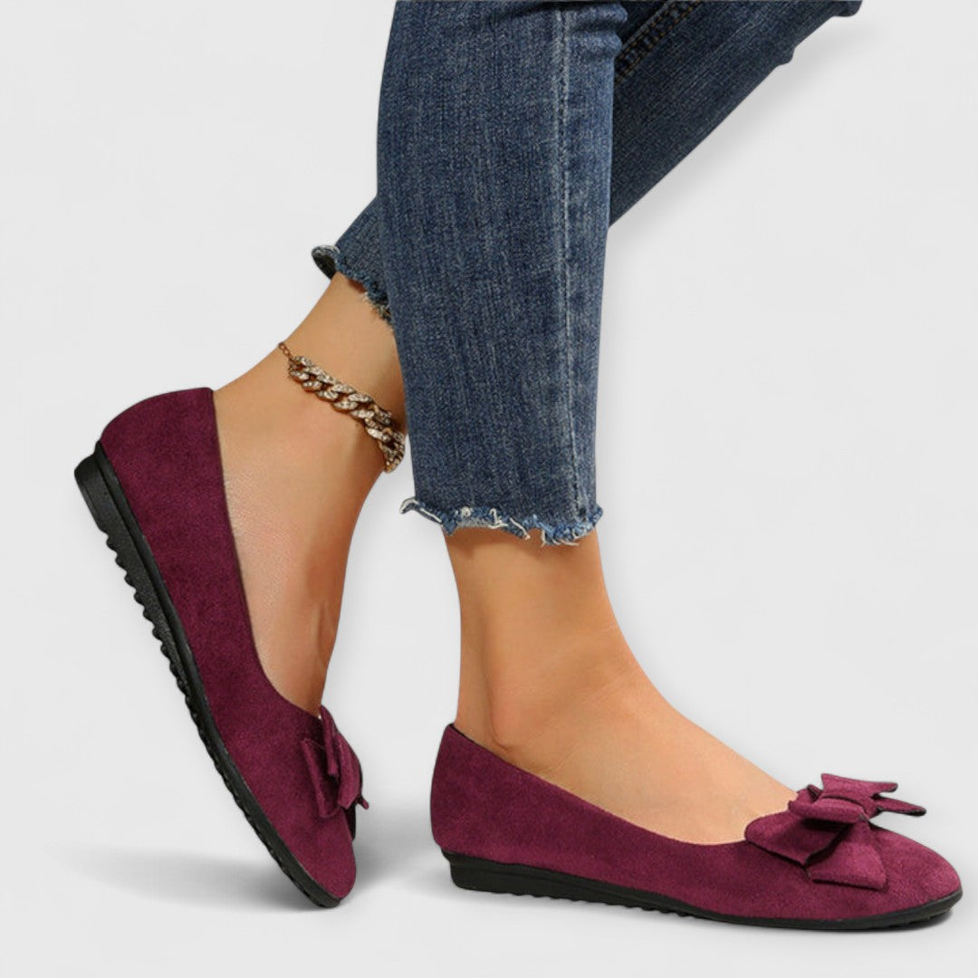 Elise Bow Front Ballet Flats