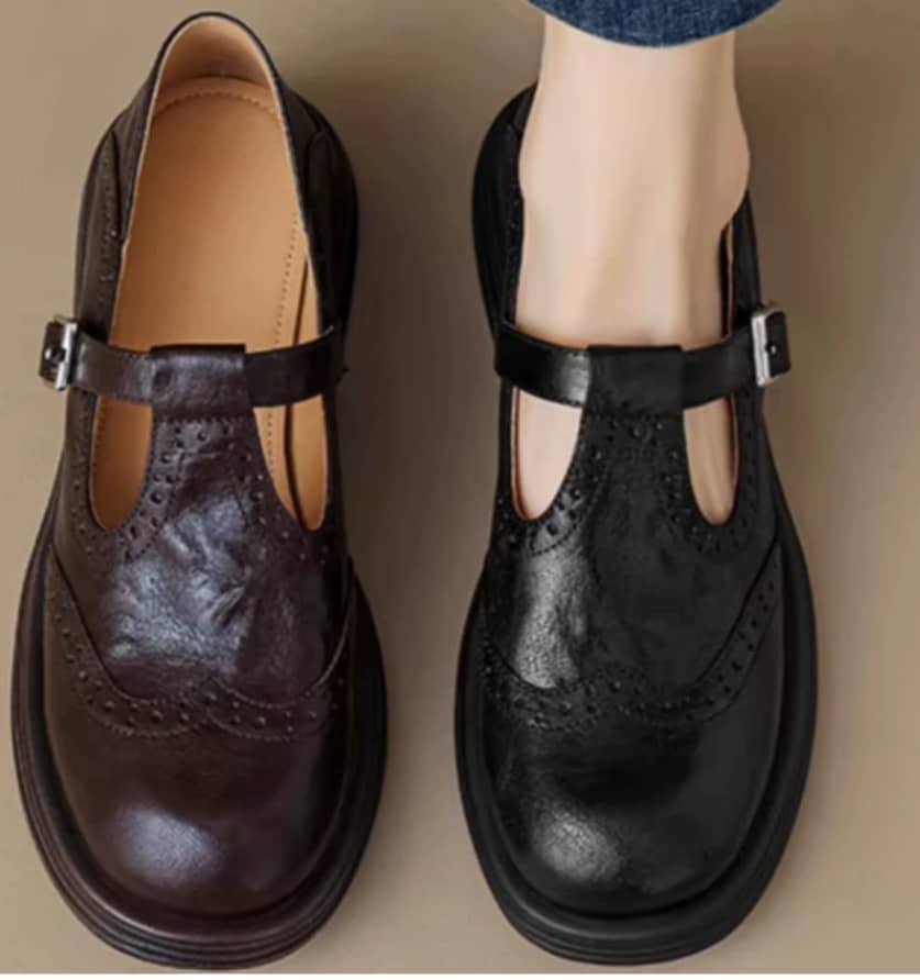 Isla | Chic Leather Mary Jane Shoes
