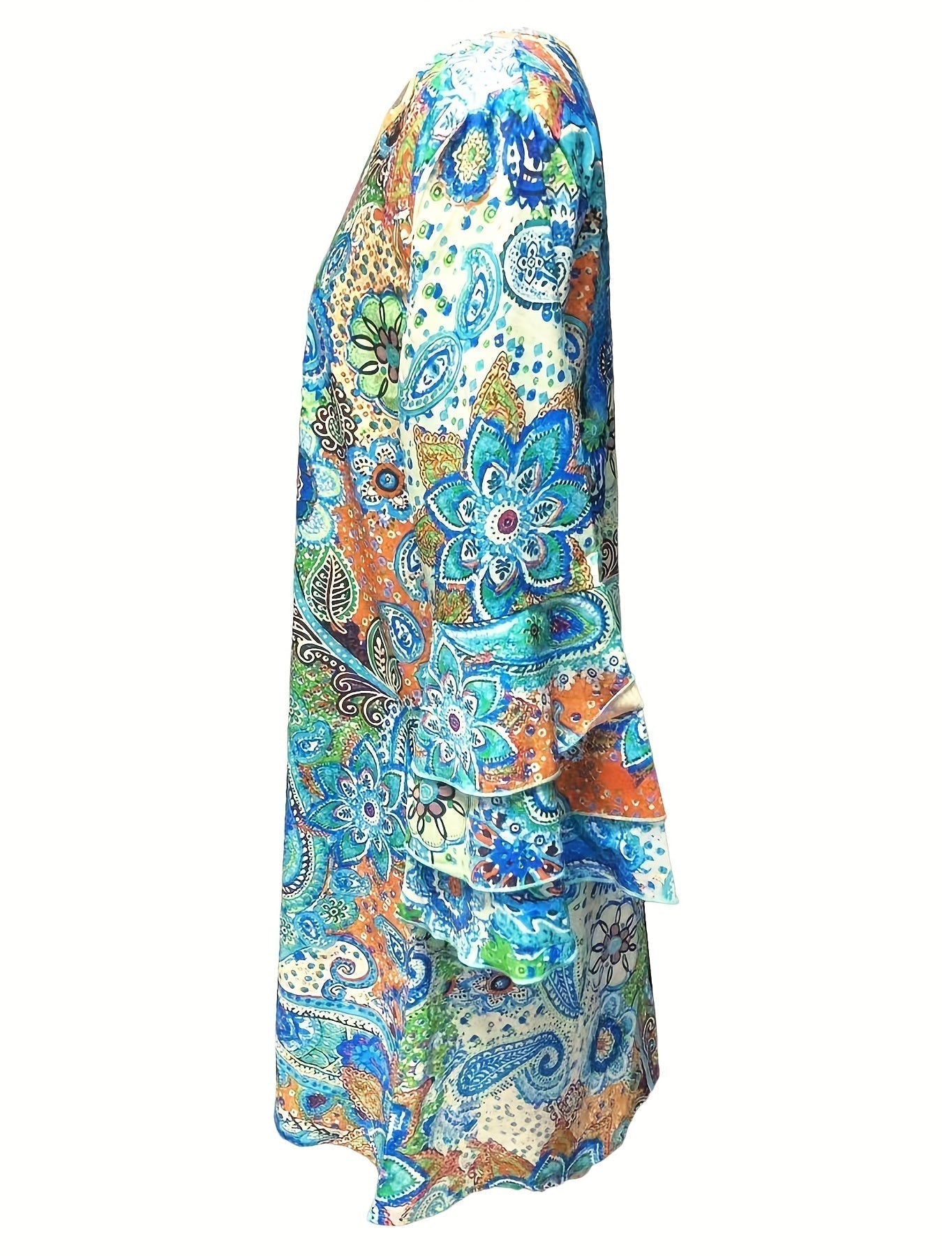 Aniya Floral V Neck Dress