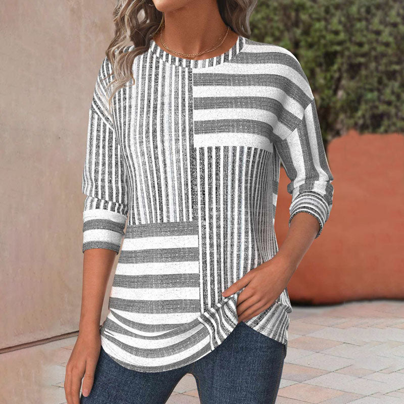 Mira Striped Comfort Blouse – Women’s fashion piece