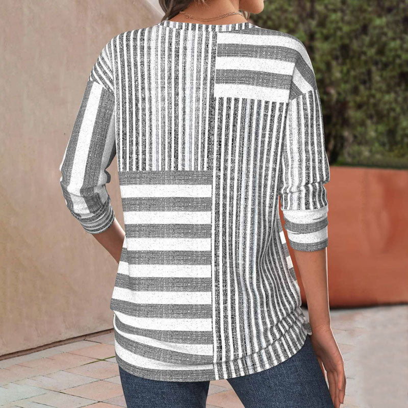 Mira Striped Comfort Blouse