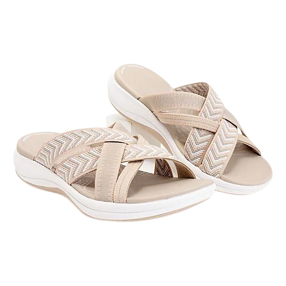 Coastal Comfort Slip On Sandals – Women’s fashion piece