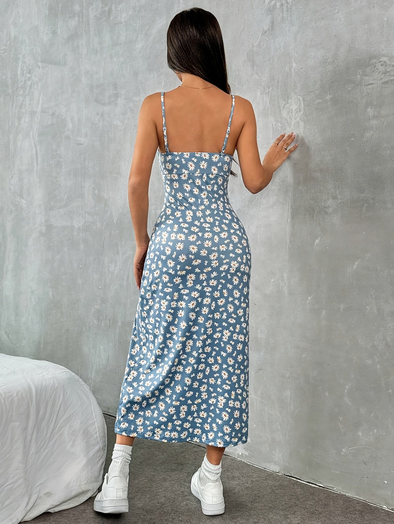 Isla High Slit Minimal Dress