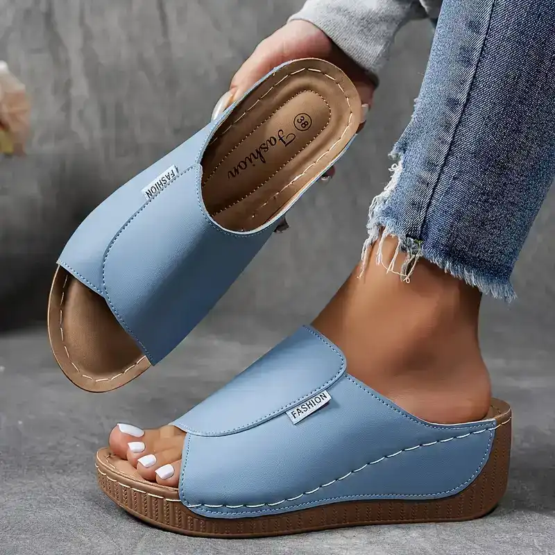 Myra Comfort Wedge Slide Sandals – Women’s fashion piece