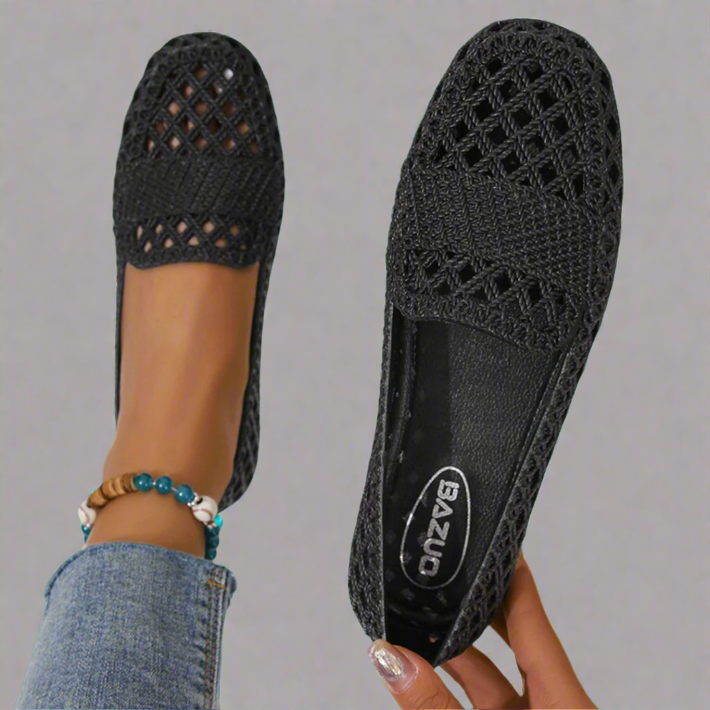 Luna Woven Slip On Flats – Women’s fashion piece