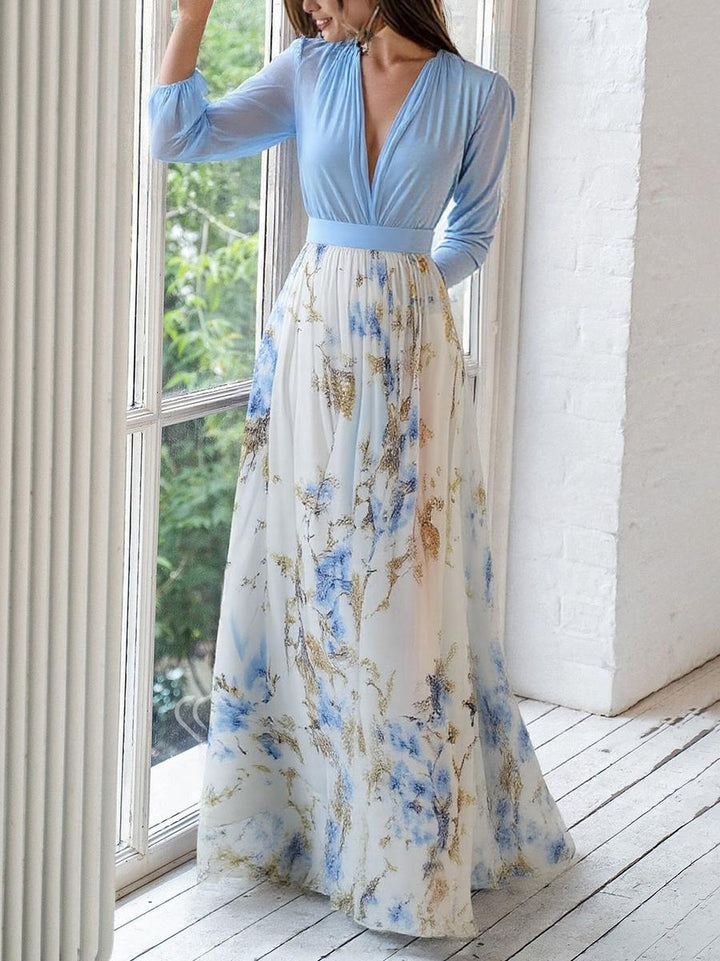 Tess™ Long Dress With Floral Print – Women’s fashion piece